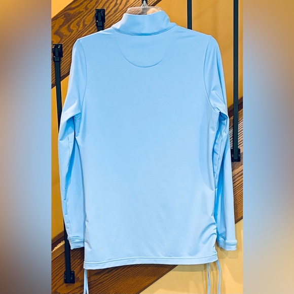 Magnolia Lane Tech Masters Light Blue 1/4 Zip Cinch Sides SZ. Med. Women’s - Picture 2 of 16